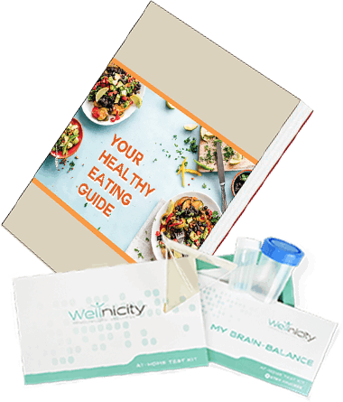 photo of test kit and guide book